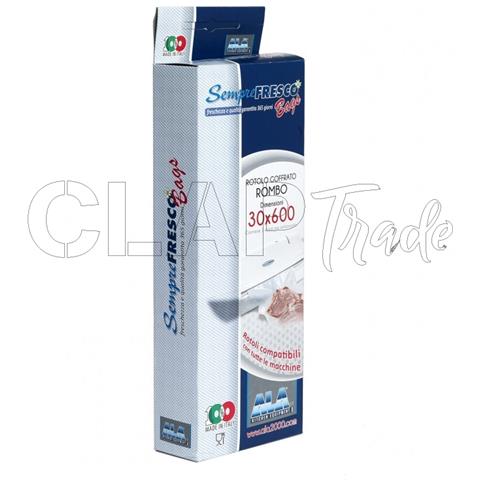 N°2 Rotoli Cm. 30x600 Per Sottovuoto Goffrate Per Alimenti- - Foto 1