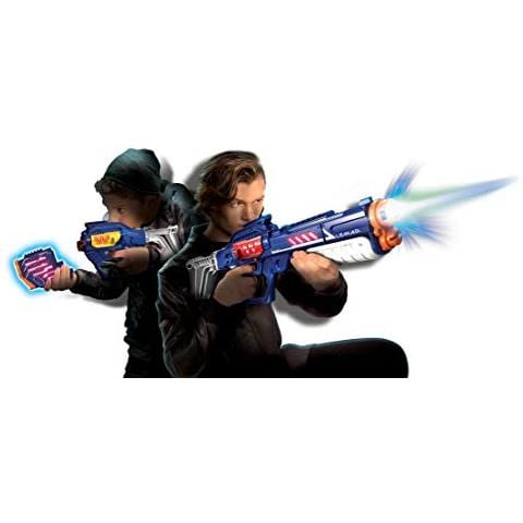 Lazer M. a. d. Advance Battaglia Ops Blasters X Version Estrema, 2 + 2 Bersagli Pompa Croce + 1 Modulo Multitiro, 86.872, Rosso / Giallo - Foto 1