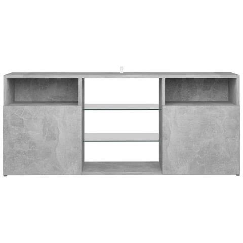 Mobile Porta TV con Luci LED Grigio Cemento 120x30x50 cm - Foto 2