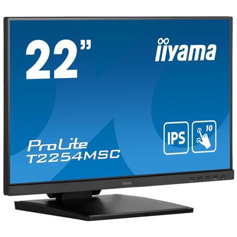 Monitor 21.5" LED IPS Touch Screen Pro Lite T2254MSC-B1AG Full HD 1920 x 1080 Pixel Tempo di Risposta 4 ms - Foto 3