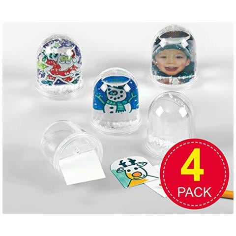 Ex3944 Kit Di Palle Di Neve - Confezione Da 4, Perfetto Per I Bambini Da Creare E Personalizzare, Ideale Per Lavori Domestici, Attività Di Gruppo Artigianali, Regali, Assortiti - Foto 2