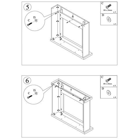 Cornice Caminetto Ugo Cenere Cornice Per Caminetto Struttura In Legno Mdf - Foto 6