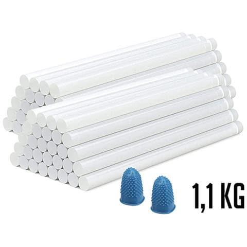 Stick Di Colla Ø 11 Cm Trasparente (60 Unità) - Foto 6
