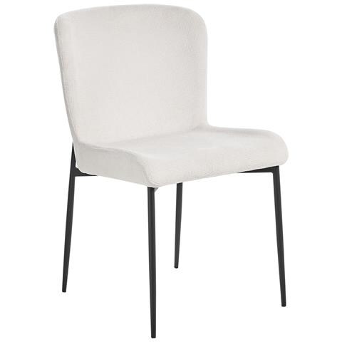 Set Di 2 Sedie Tessuto Bianco Sporco Ada - Foto 8