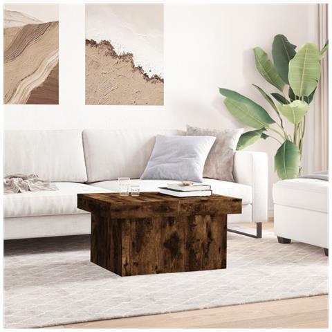 Tavolino Da Salotto Rovere Fumo 100x55x40 Cm Legno Multistrato - Foto 3