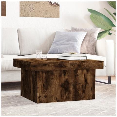 Tavolino Da Salotto Rovere Fumo 100x55x40 Cm Legno Multistrato - Foto 1