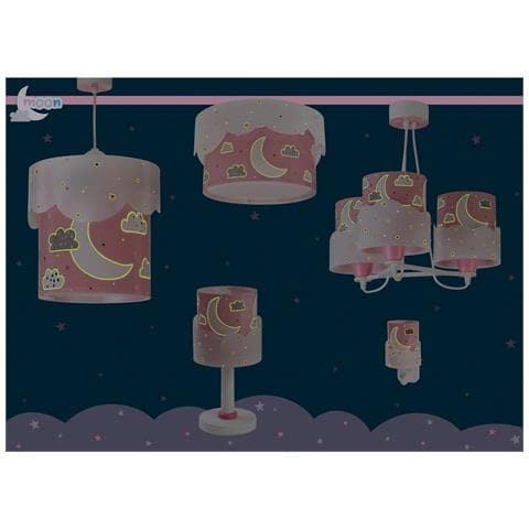 Lampada A Sospensione Per Bambini Moon Luna Rosa - Foto 7