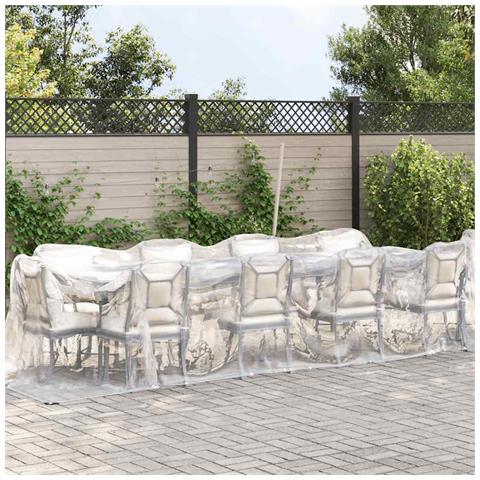 Telone Trasparente con Occhielli 2x8 m in Polietilene - Foto 2