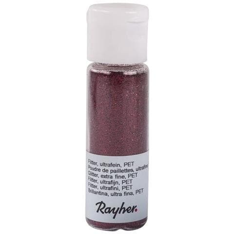 Glitter Ultrafine ""pet"" 20ml - Colore Vino Rosso - Foto 1