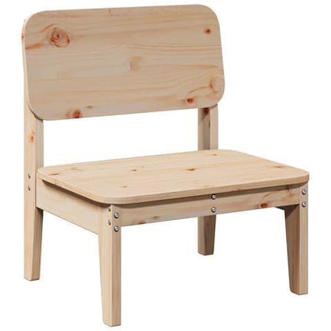 Sedie Da Giardino 2pz 60x52,5x72 Cm Legno Massello Di Pino - Foto 3