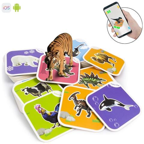 Fancy Zoo. Carte Educative Di Animali In Realtà Aumentata. Osserva E Impara Con Animali In 3d. App Per Android E Ios. - Foto 1