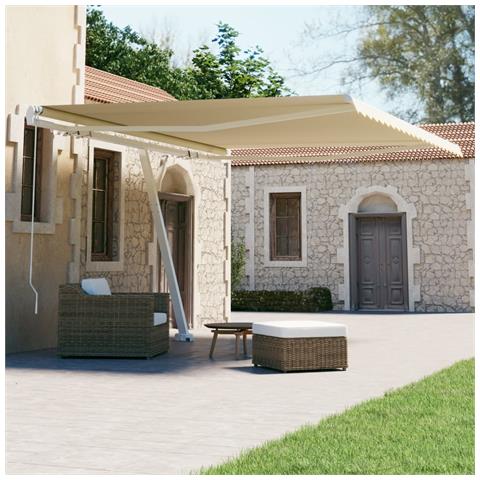 Tenda Sole Retrattile Manuale Autoportante 400x300 Cm Antracite - Foto 8