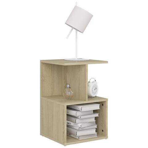 Comodini 2pz Rovere Sonoma 35x35x55 Cm In Legno Multistrato - Foto 2