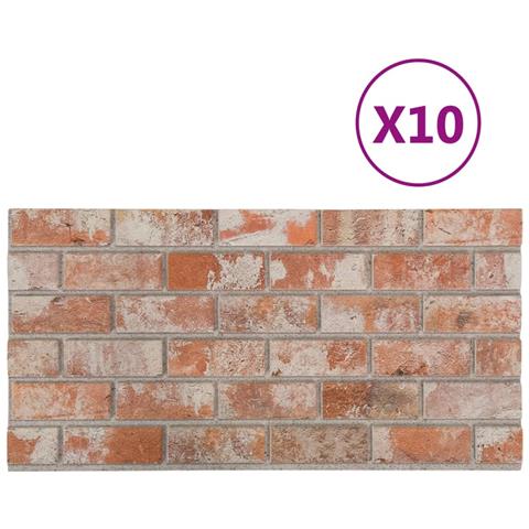 Lusso Casadino -  Pannelli Murali 3d Con Design A Mattoni Rossi 10 Pz Eps - Foto 2