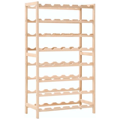 Lusso Casadino -  Portavini In Legno Massello Di Cedro 57,5x28x102 Cm - Foto 2