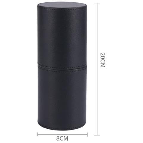 Organizzatore Porta Pennelli Da Trucco In Pelle Pu Black - Foto 1