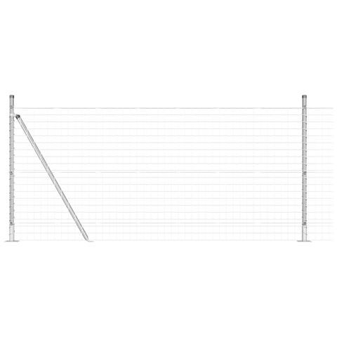 Recinto Euro con 7 pali flangiati 0.8x10 m Acciaio zincato - Foto 1