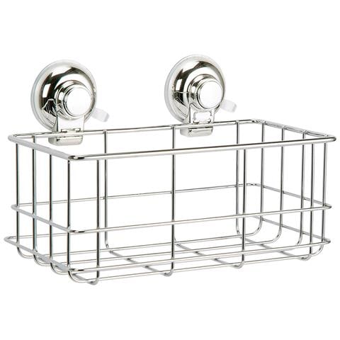 Portaoggetti Rettangolare Per Doccia In Filo Da Muro In Metallo E Resine Termoplastiche Ho18 Serie Hot Cromato - Foto 1