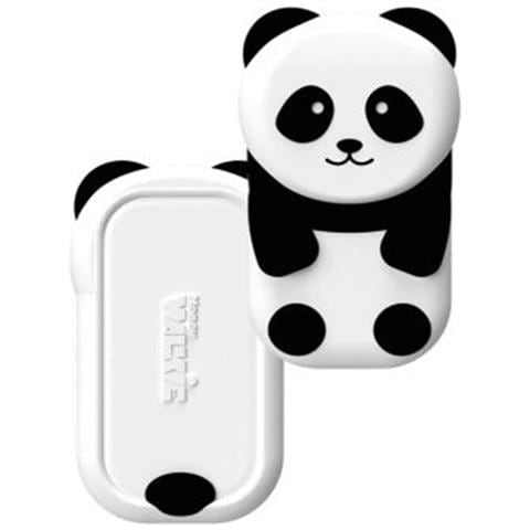 Portafoglio Contactless Con Guscio Modello Panda Compatto E Facile Da Usare, Bianco / Nero - Foto 1