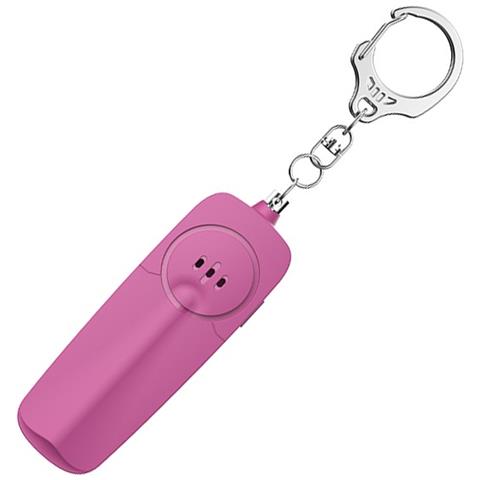 Portachiavi Allarme Personale Con Luce Led - Allarme Forte 130db, Alimentato A Batteria Aaa Pink - Foto 2