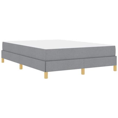Letto a molle Grigio chiaro e Marrone 140 x 200 cm - Foto 1