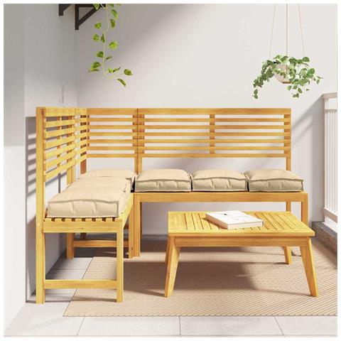 Cuscino per seduta pallet 6 pcs Beige 40 x 40 x 8 cm - Foto 2