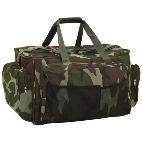 Borsa da Pesca Impermeabile Verde Mimetico in Tessuto Oxford - Foto 1