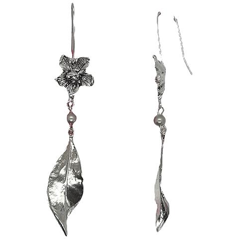 Ciondolo A Forma Di Fiore Autunnale In Ottone E Zama Placcato In Argento Sterling - Foto 2