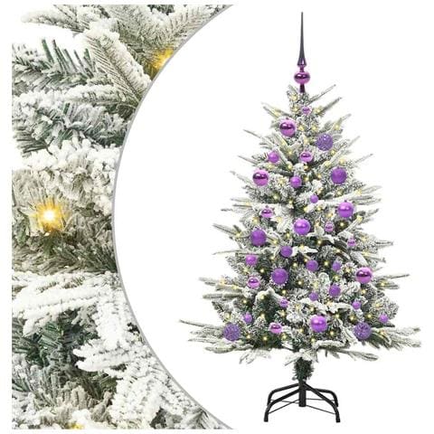 Albero di Natale artificiale preilluminato con set di palline - Foto 1