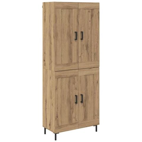 Credenza 2 pcs Rovere artigianale Legno multistrato - Foto 1