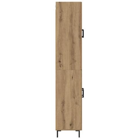 Credenza 2 pcs Rovere artigianale Legno multistrato - Foto 9