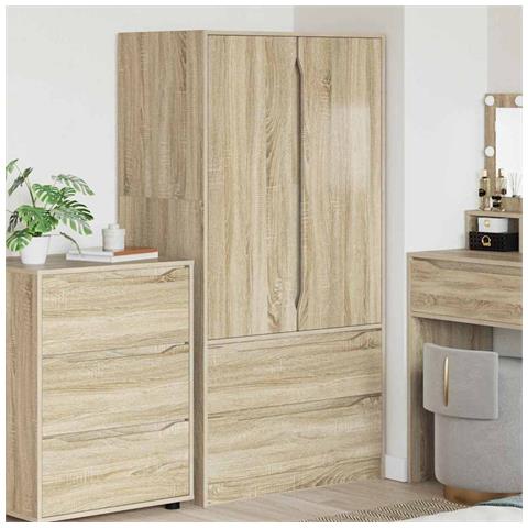 Mobile da Bagno con cassetto Rovere Sonoma 79,5 x 49 x 156 cm - Foto 2