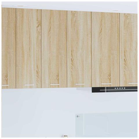 Armadio pensile con porta Riga Rovere Sonoma 60 x 31 x 80 cm - Foto 2