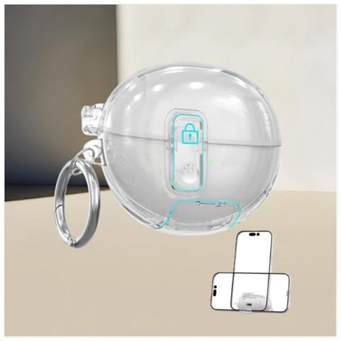 Custodia Protettiva Trasparente In Tpu Compatibile Con Huawei Freebuds Pro 4 Con Supporto - Foto 2