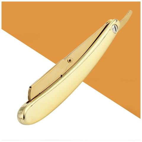 Rasoio Di Sicurezza Manuale In Acciaio Inossidabile Con 10 Lame - Strumento Professionale Per La Rasatura Gold - Foto 2