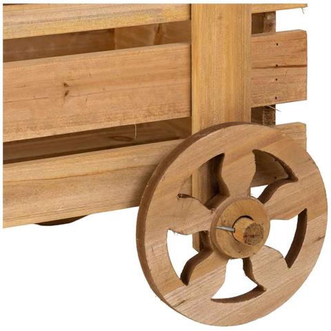 Portavaso In Legno 69x37x47h Cm - Foto 7