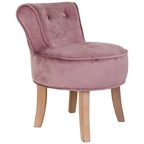 Sgabello Imbottita In Legno Rosa 45x46x36/58h - Foto 1