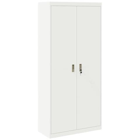 Armadio Bianco 90 x 40 x 200 cm Acciaio - Foto 1