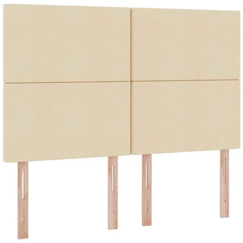 Letto con contenitore e materasso Crema 140 x 190 cm Poliestere - Foto 9