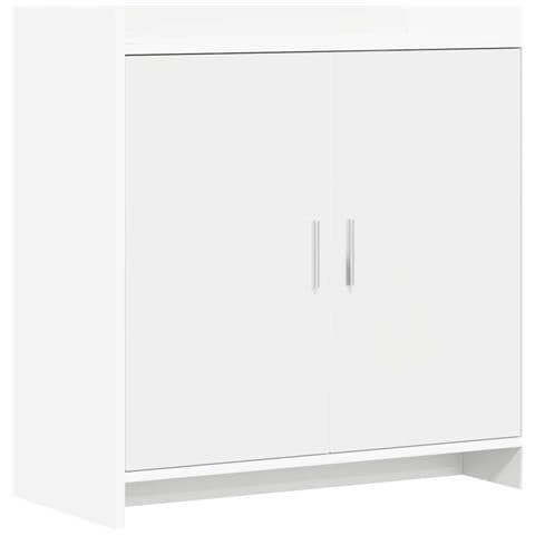 Credenza Bianco 72 x 36 x 80 cm Legno ingegnerizzato - Foto 1