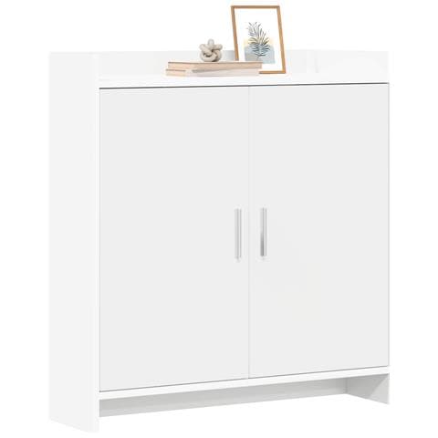 Credenza Bianco 72 x 36 x 80 cm Legno ingegnerizzato - Foto 2