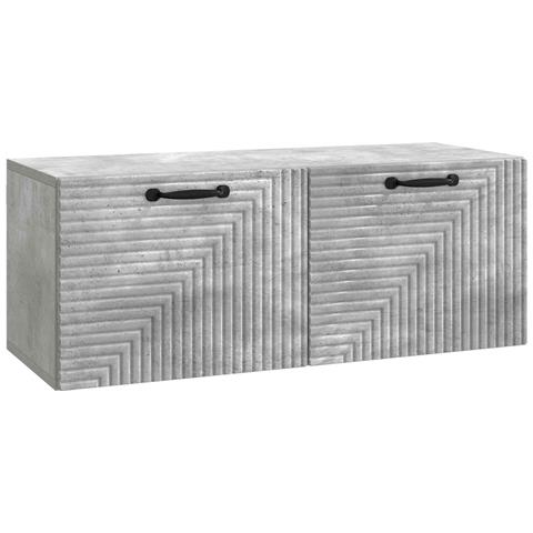 Mobile Porta TV da Muro Grigio Cemento 78,5 x 31 x 30 cm - Foto 1