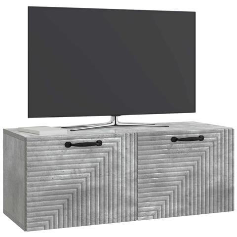 Mobile Porta TV da Muro Grigio Cemento 78,5 x 31 x 30 cm - Foto 2