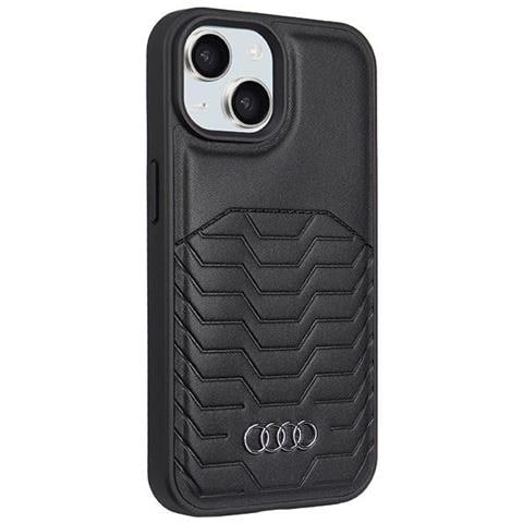 Custodia In Pelle Sintetica Audi Con Magsafe, Per Iphone 15/14/13 - Nera - Foto 5