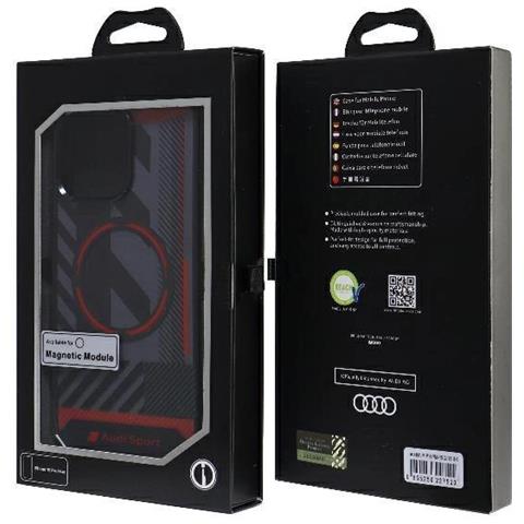 Custodia Sportiva Audi Magsafe Per Iphone 15 Pro Max (nera, Rigida) - Foto 2