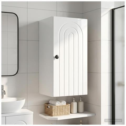 Armadio da bagno a muro ALKMAAR Bianco Lucido 30 x 31 x 59 cm - Foto 2