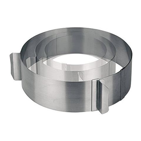 68200 - Anello per pasticceria estensibile 16-30 cm in acciaio inox - Foto 1