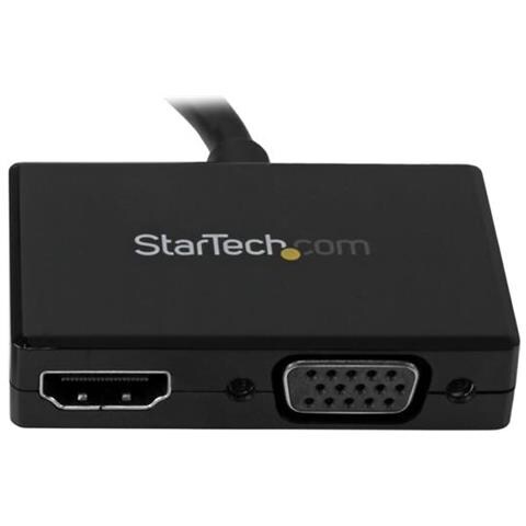 Adattatore DisplayPort a HDMI e VGA - Convertitore audio / video da viaggio DP 2 in 1 - 1920x1200 / 1080p - Nero - Foto 2