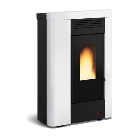 Stufa A Pellet Sibilla Plus Bianco 2,4-8,2 Kw 235 M³ Riscaldabili - Foto 2
