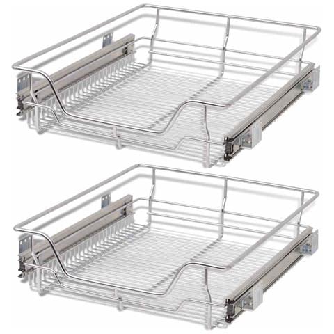 Helit H2518200 – Scaffale Portacorrispondenza In Rete D'Acciaio Con 3 Ripiani Estraibili, Formato A4/C4, Colore Argento